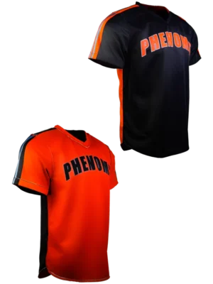 SINGLE PLY REVERSIBLE V NECK BASEBALL JERSEY