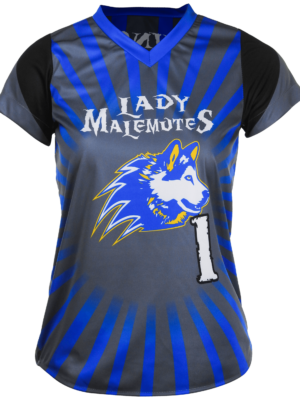 Short Sleeve V Neck Softball Jersey 1