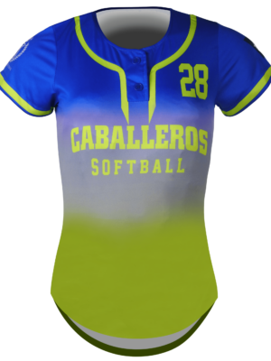 Short Sleeve 2-Button Softball Jersey 1