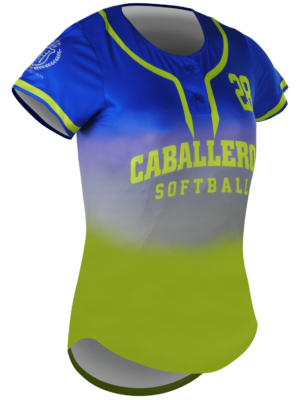 Short Sleeve 2-Button Softball Jersey 2