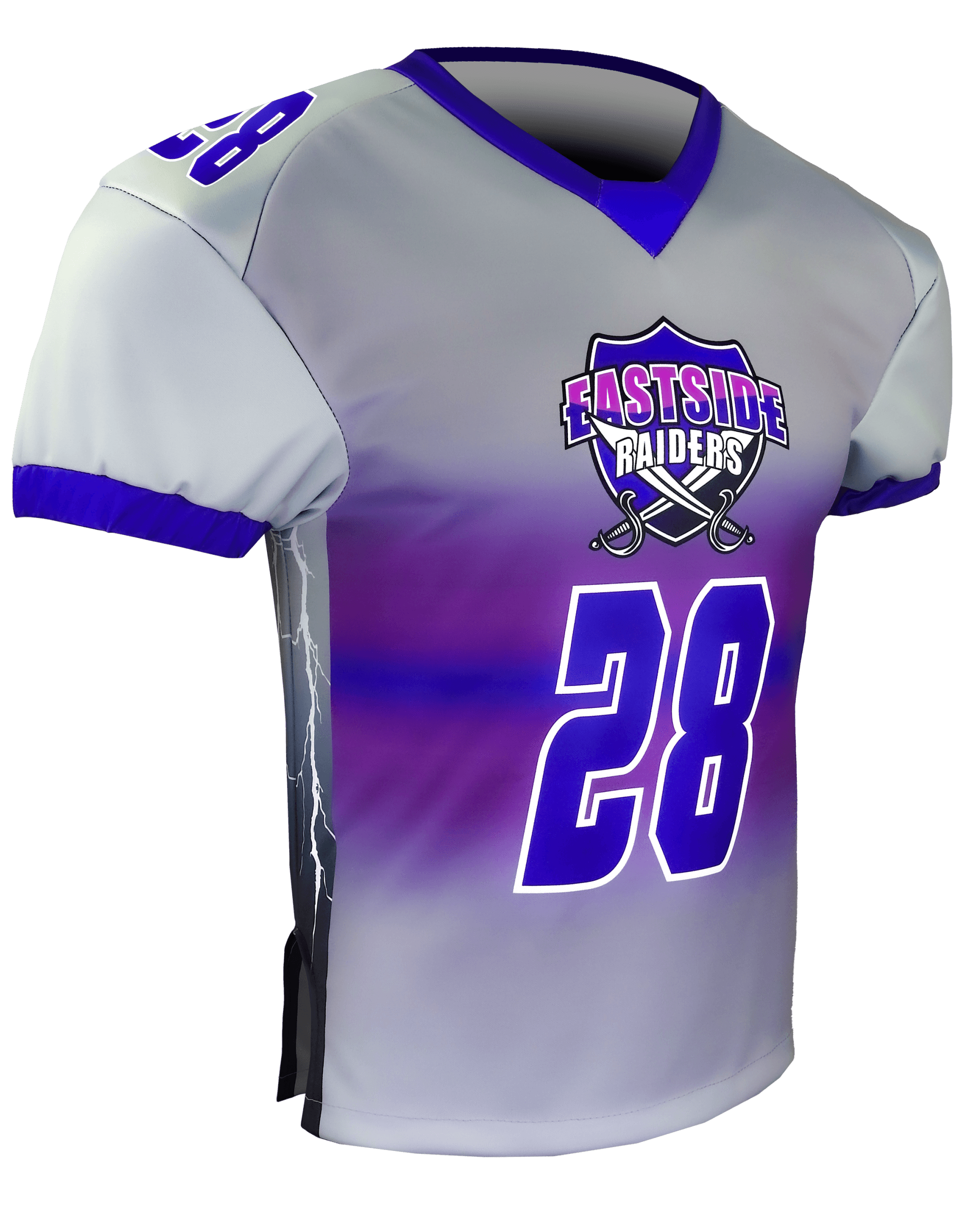 Lateral Garter Sleeve Flag Football Jersey 2