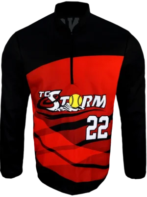 LONG SLEEVE 1/4 ZIP CAGE JACKET (NO POCKETS)