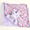 cubbies lavender unicorn baby blankie large